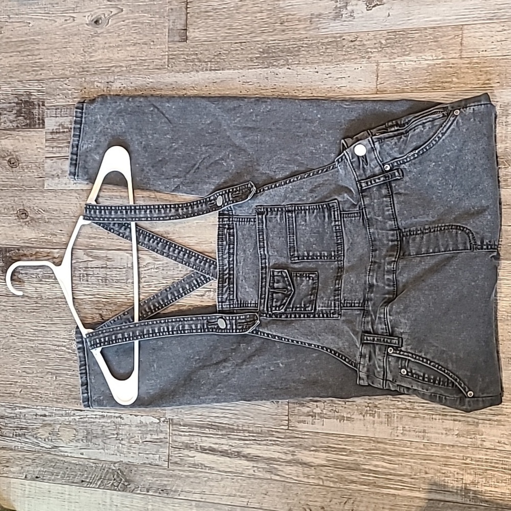 Free People Denim Jumpsuit | Size 25 | Distressed faded black​ - Picture 13 of 15